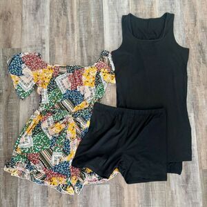SHEIN Tank Top and Shorts set plus Romper